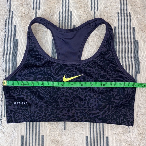 Nike Black Grey Leopard Print Dri-Fit Sports Bra - Picture 4 of 4